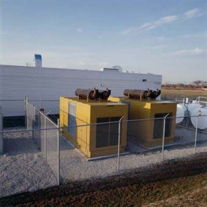 Outdoor enclosed industrial generator sets